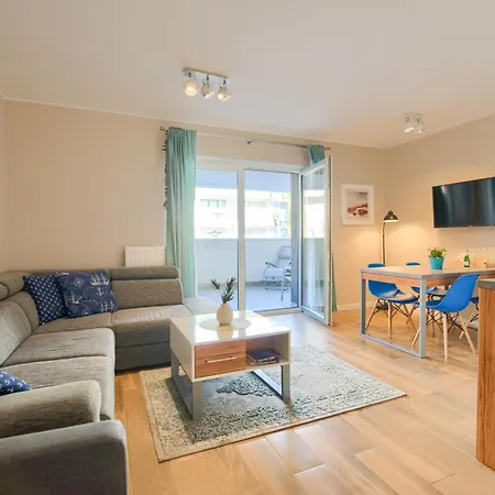 44 Baltic Park, 280m Do Plazy, Duzy Balkon Apartment *
