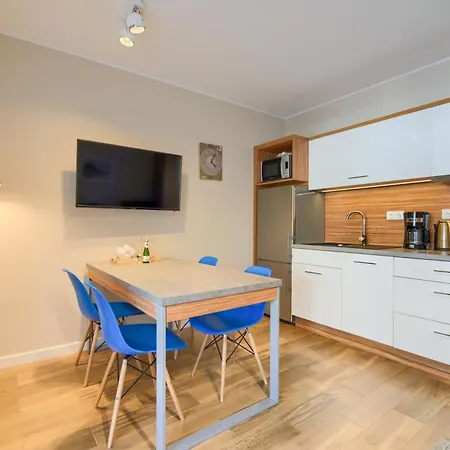 아파트 44 Baltic Park, 280m Do Plazy, Duzy Balkon