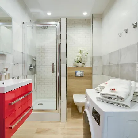 아파트 44 Baltic Park, 280m Do Plazy, Duzy Balkon 포고르젤리차